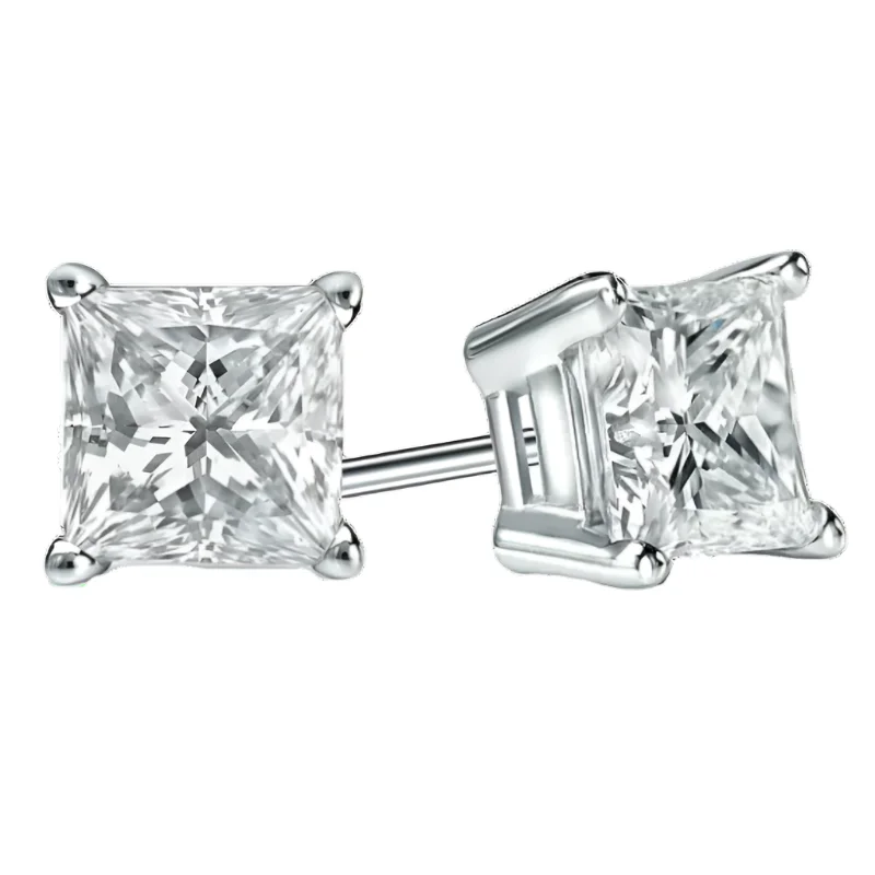 Smooth design earrings-1/4ctw Diamond Stud Earrings