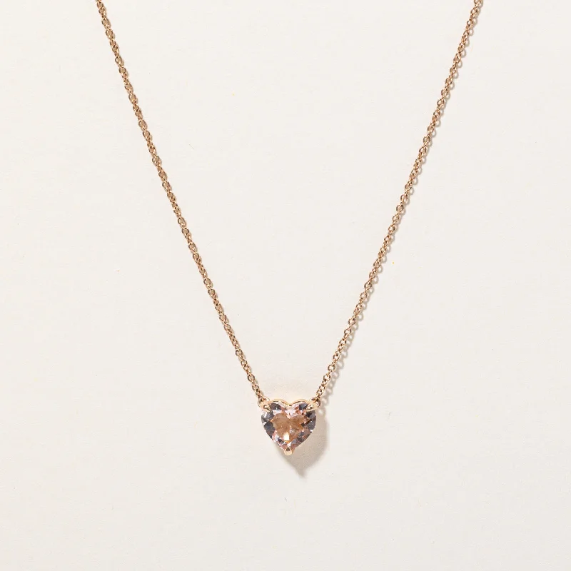 High bar necklaces-David Yurman' Chatelaine Heart Pendant Necklace | 2.30ct | 18" |