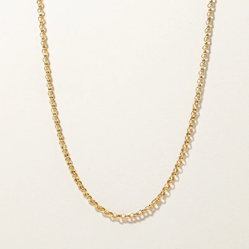 High gloss necklaces-Rolo Link Chain | 19"|