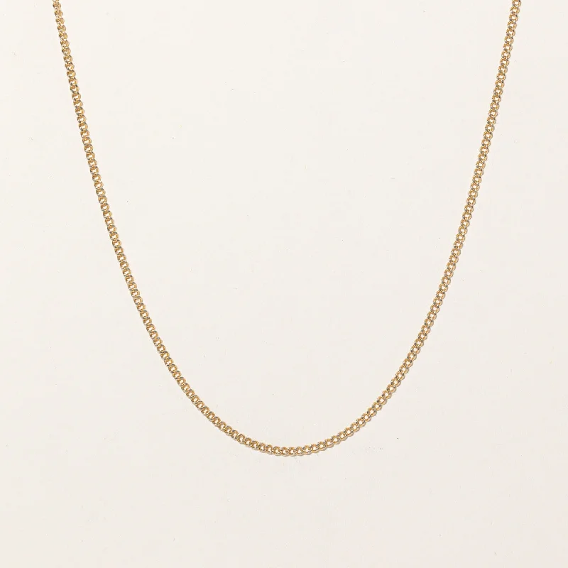 Cebu style necklaces-10k Yellow Gold Curb Link Chain | 26" |