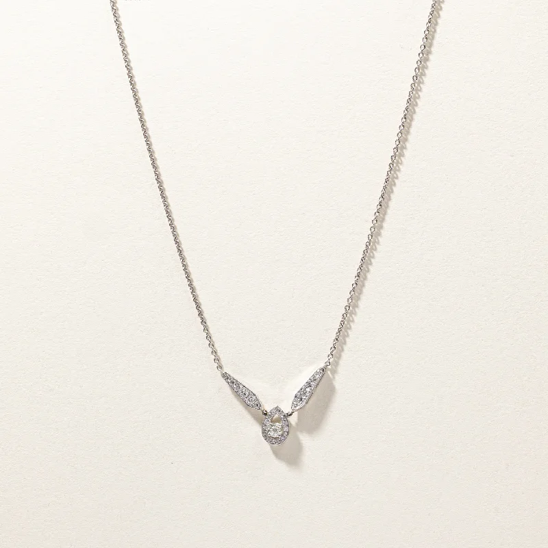 Flexible thread necklaces-Cluster Diamond Necklace | 0.70ctw | 18"|