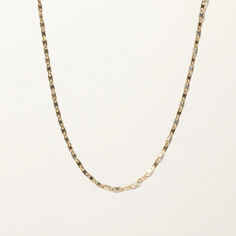 Multi-chain necklaces-Gold Anchor Chain | 20"|