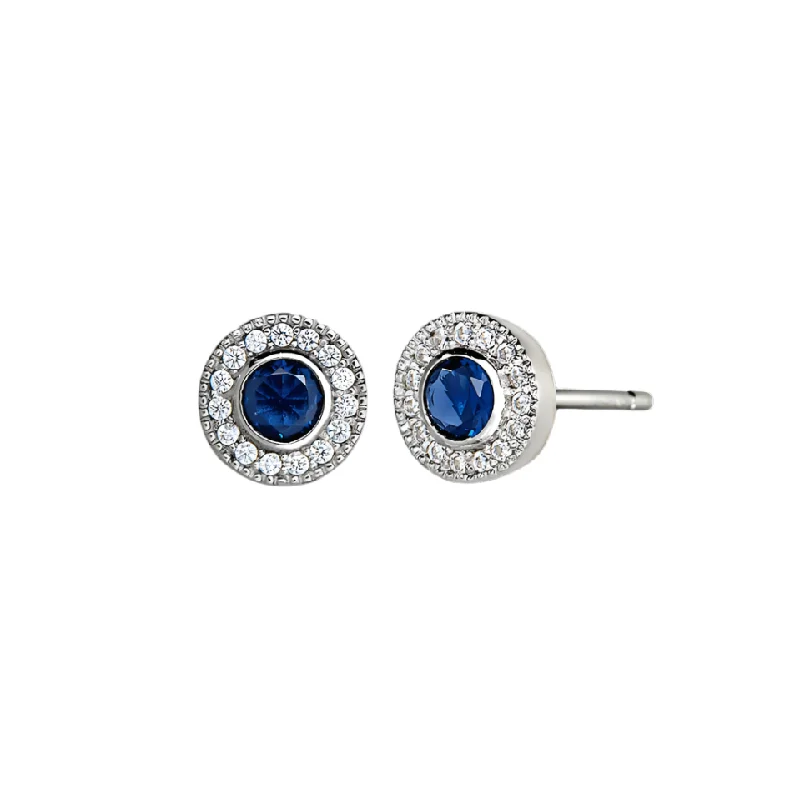 Spinel earrings-Birth Gems Sapphire Earrings