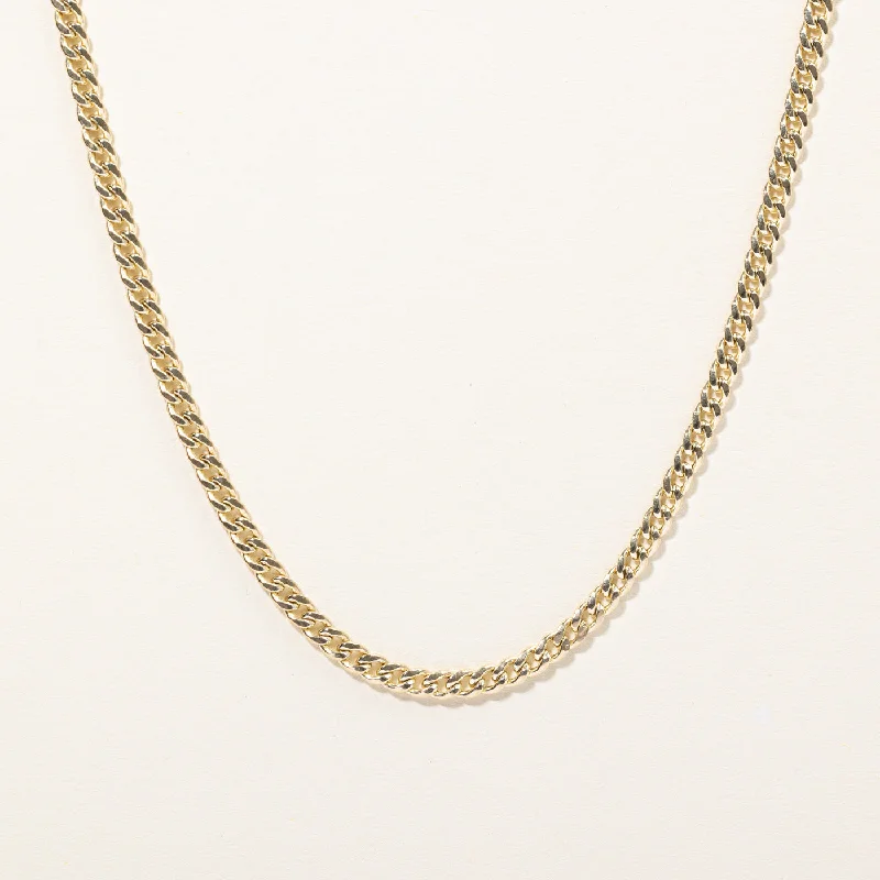 Secure clasp necklaces-10k Yellow Gold Curb Link Chain | 26" |