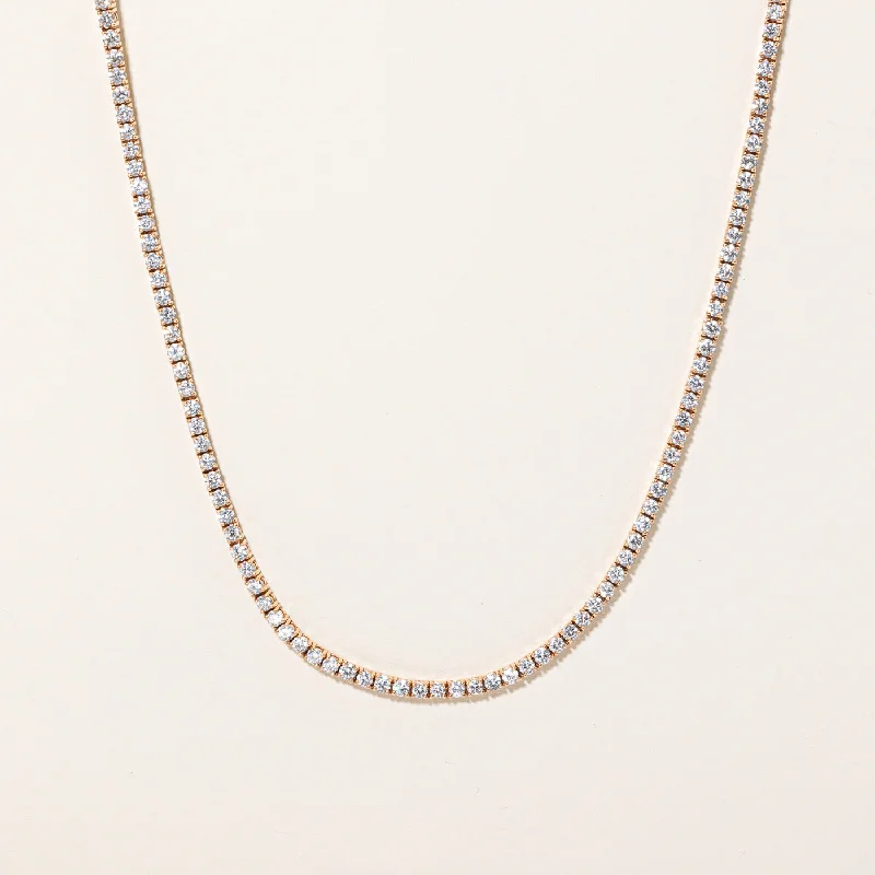 Offset design necklaces-Diamond Necklace | 12.03ctw VVS2/VS1 F/G | 22" |