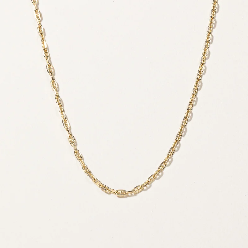 Comet star necklaces-14k Yellow Gold Anchor Chain | 22"