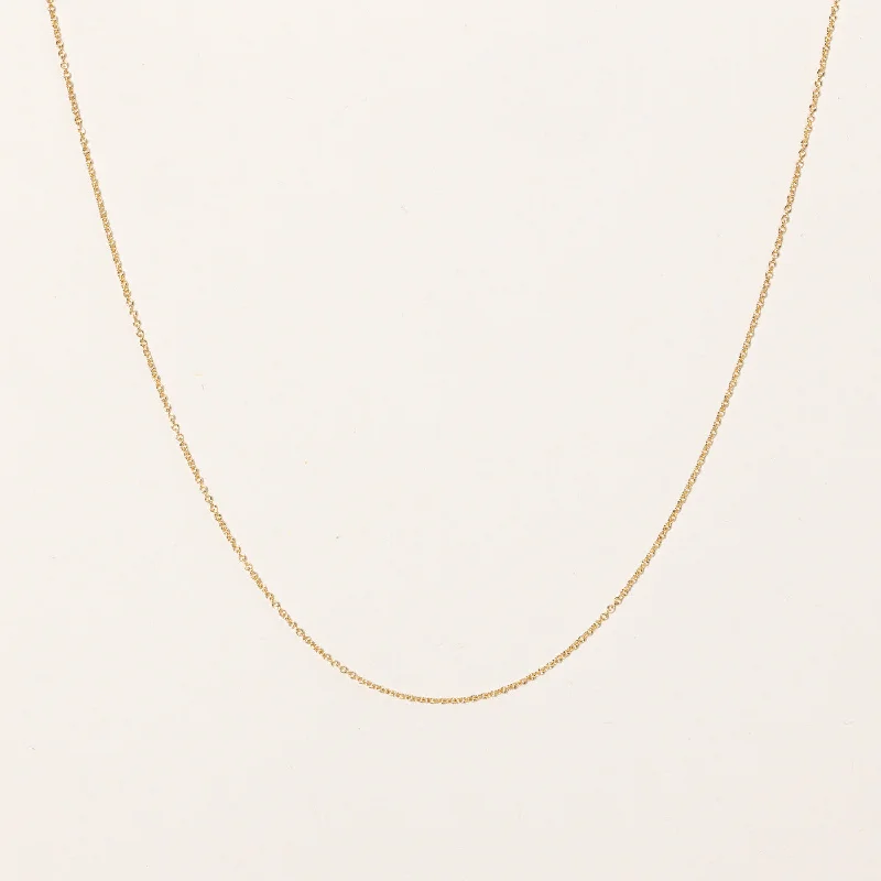 Thick chain necklaces-'Tiffany & Co' 18k Yellow Gold Necklace | 24" |