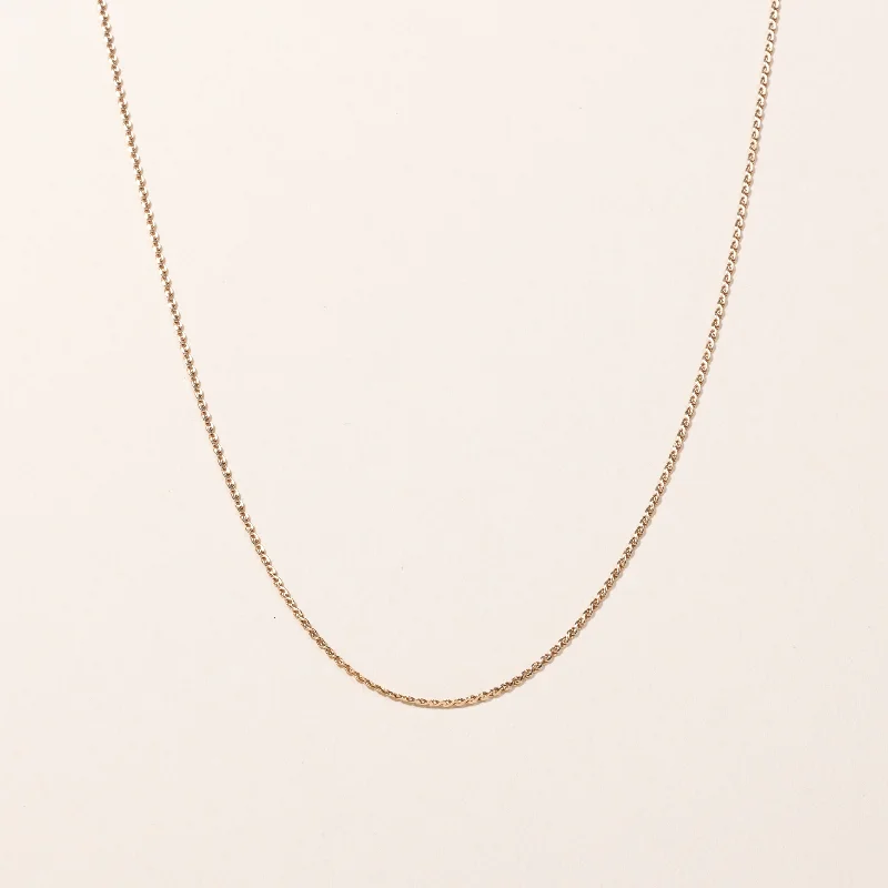 Wool thread necklaces-10k Yellow Gold S Link Chain | 20"