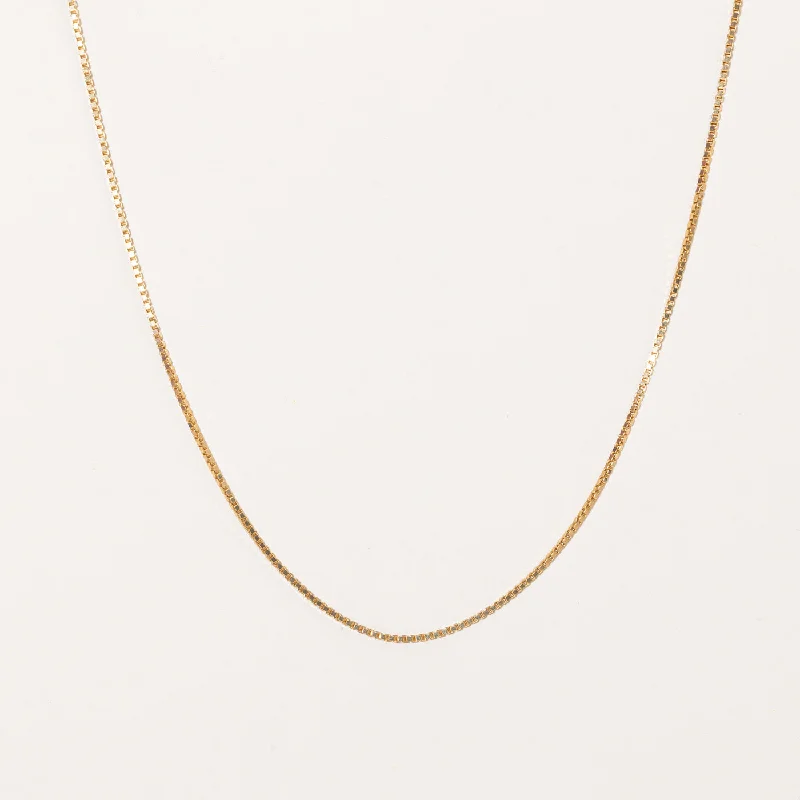 Woven link necklaces-Box Link Chain | 20" |