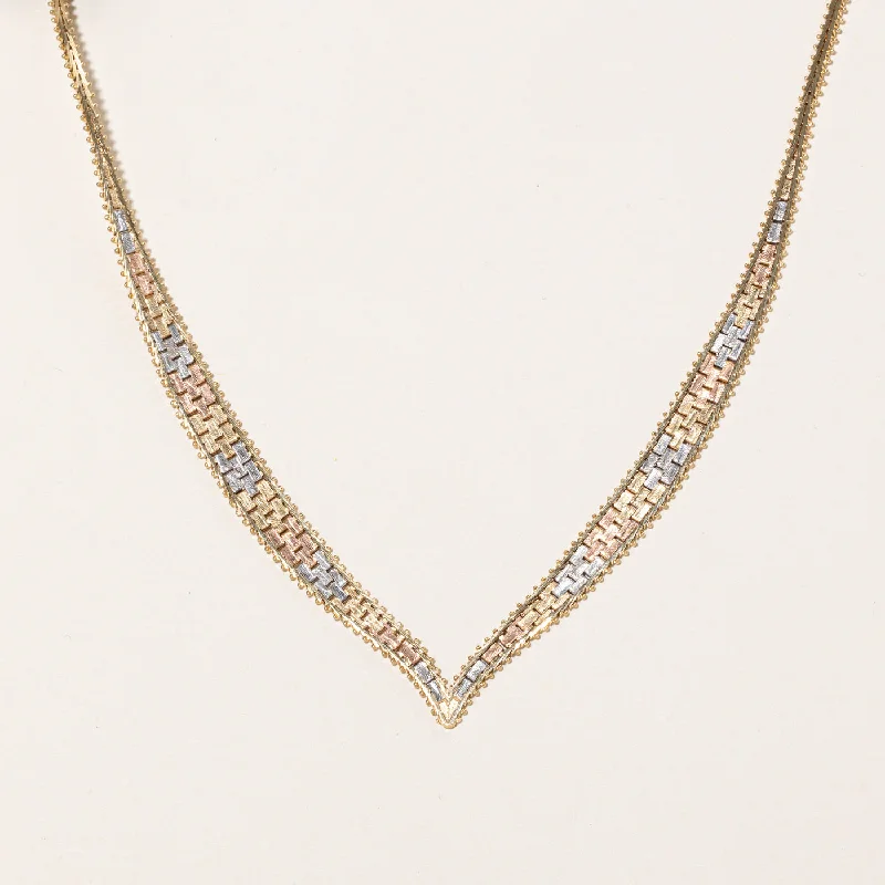 Astro sign necklaces-14k Tri Tone Gold Necklace | 16" |