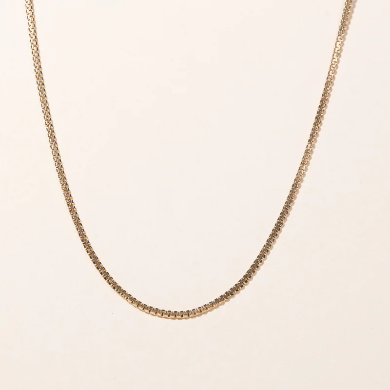 Emerald drop necklaces-10k Yellow Gold Chain | 18"