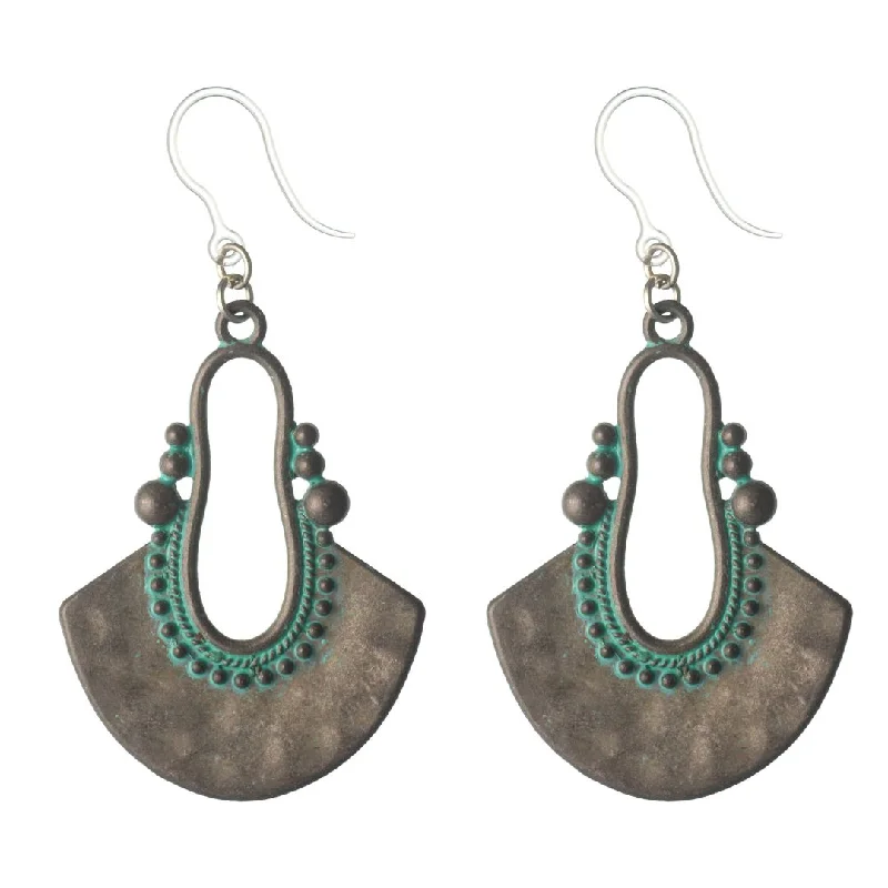 Aztec Bib Dangles Hypoallergenic Earrings for Sensitive Ears Made with Plastic Posts