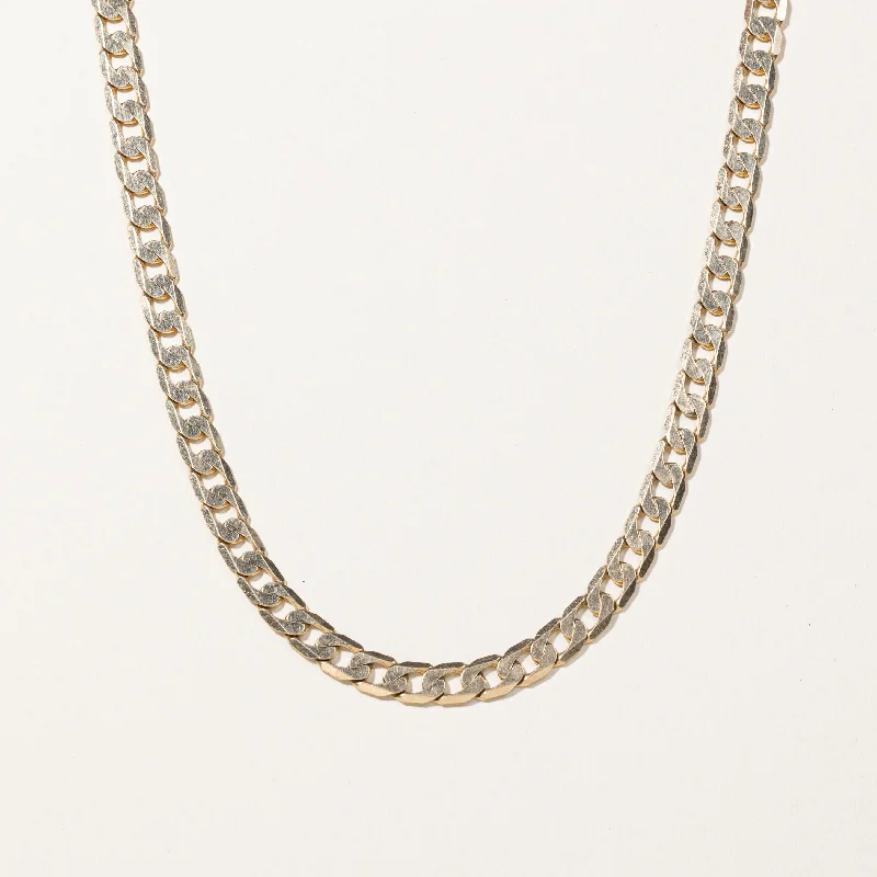 Cotton braid necklaces-Italian 10k Yellow Gold Cuban Link Chain | 24"