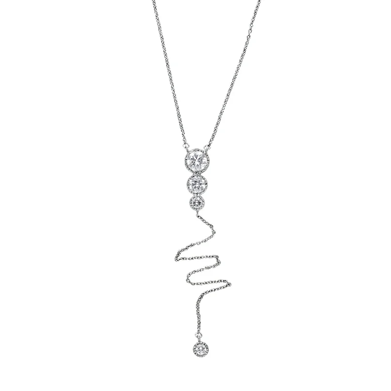 Astro sign necklaces-Lariat Necklace 1.0Ctw