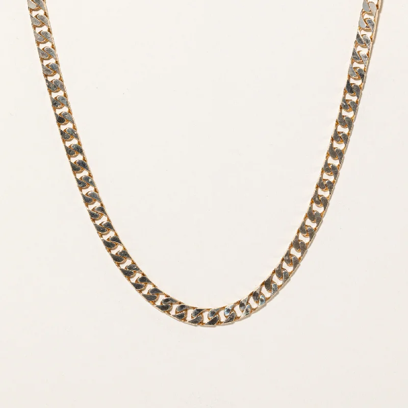 Charming bead necklaces-10k Yellow Gold Curb Link Chain | 23" |