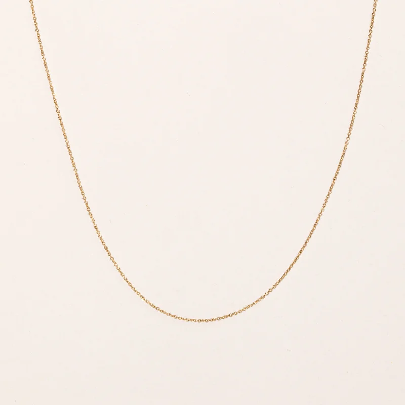 Galaxy sign necklaces-'Tiffany & Co' 18k Yellow Gold Chain | 16" |