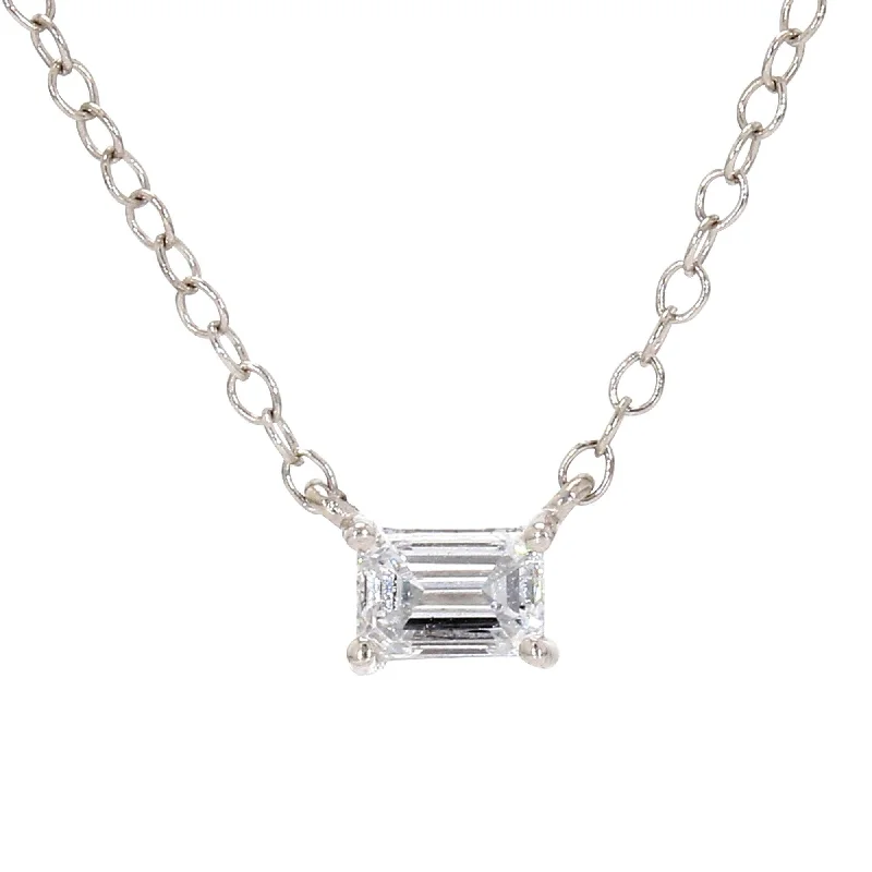 Broad weave necklaces-Mia Necklace - 1/3 Ct.