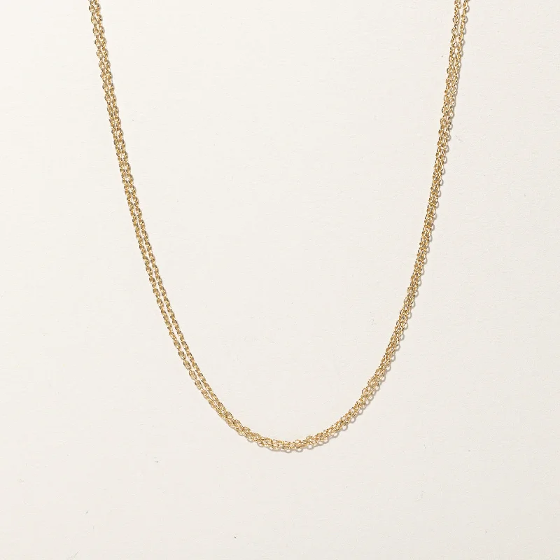 Spinel necklaces-Rolo Link Layering Chain | 18"|