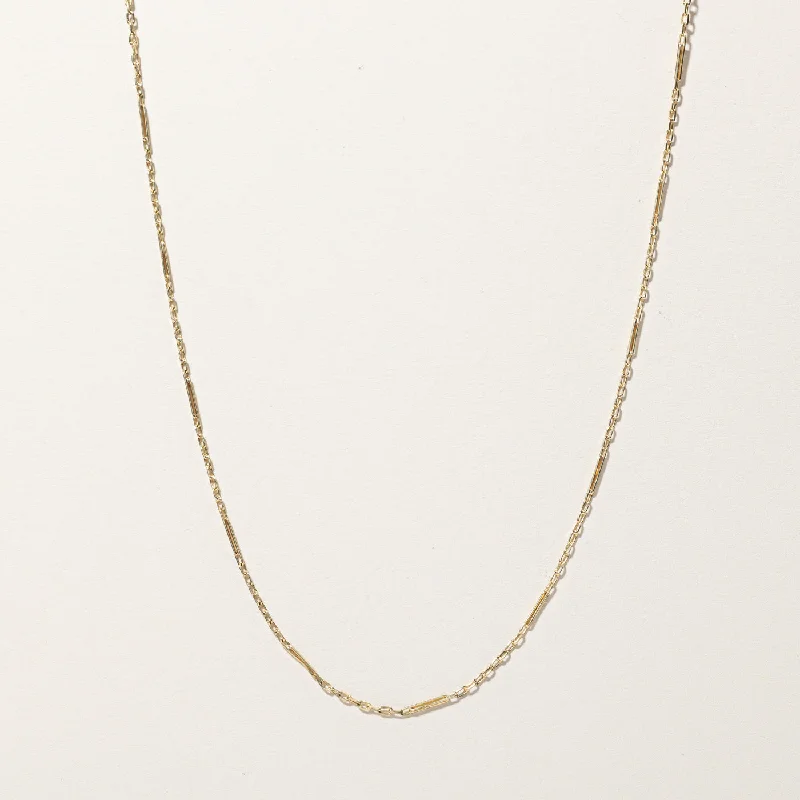 Secure clasp necklaces-Bar Link Chain | 18"|