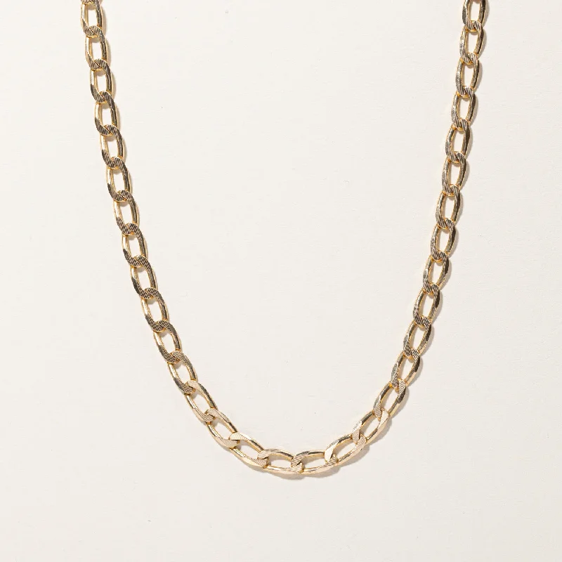 Fine enamel necklaces-Yellow Gold Curb Link Chain | 20"|