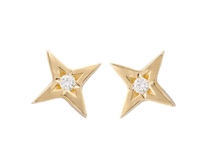 Bold cuff earrings-Starlight Studs