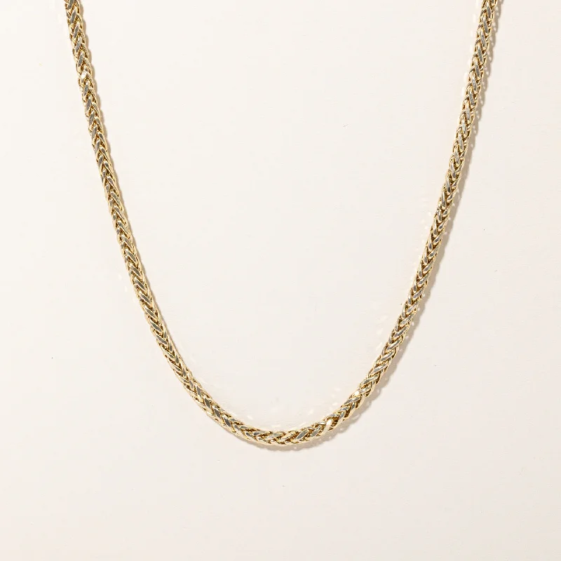 Loop knot necklaces-10k Yellow Gold Wheat Chain | 24" |