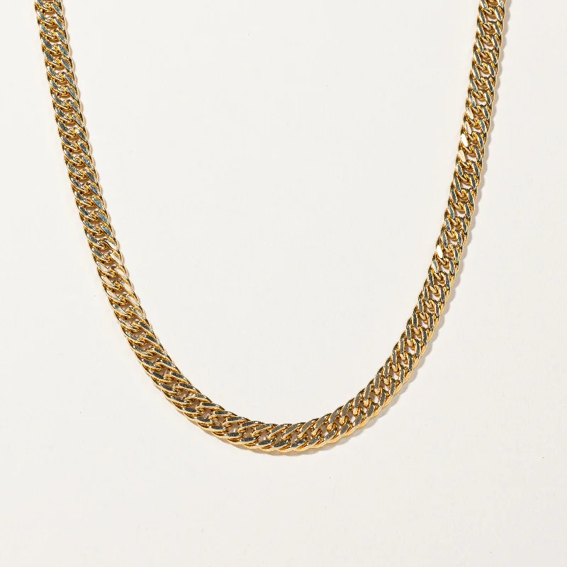 Astro sign necklaces-18k Yellow Gold Cuban Link Chain | 25"