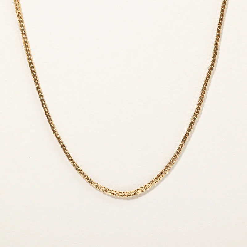 Vivid stone necklaces-18k Yellow Gold Wheat Chain | 26" |