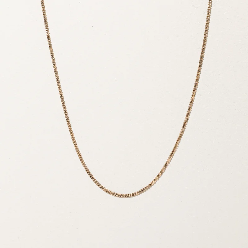 Woven link necklaces-Curb Link Chain | 22"|