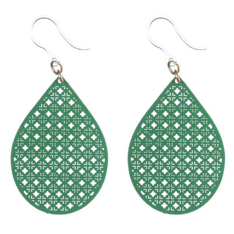 Tennis Racquet Dangles Hypoallergenic Earrings for Sensitive Ears Made with Plastic Posts