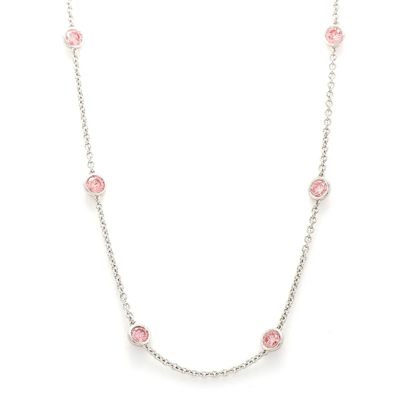 Full crescent necklaces-Elaine Necklace - 2 1/2 Ct. T.W.