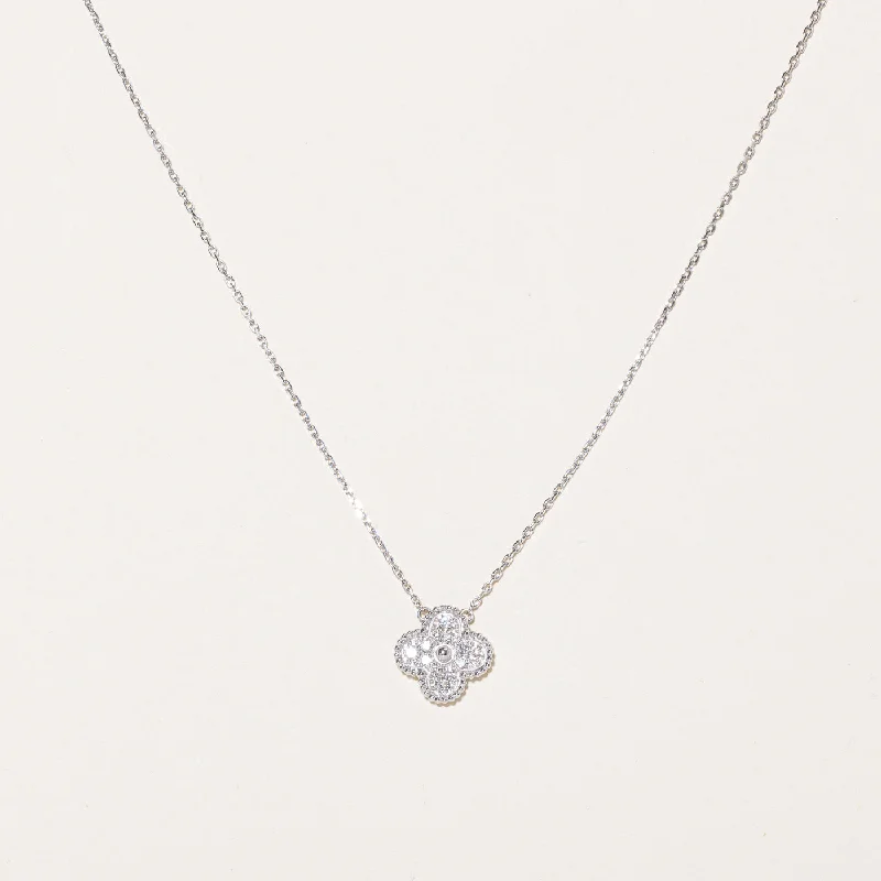 Deer charm necklaces-Diamond Pendant & Necklace | 0.37ctw | 16.5" |