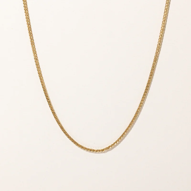 Charming bead necklaces-18k Yellow Gold Birdcage Link Chain | 22" |