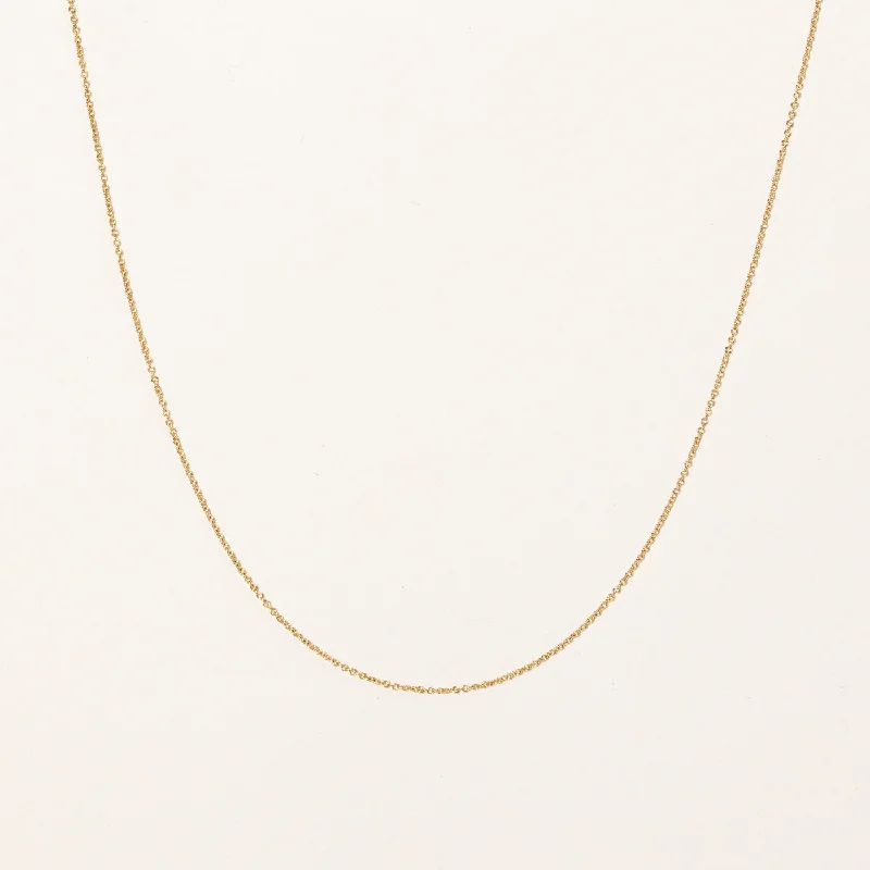 Light filigree necklaces-'Tiffany & Co' 18k Gold Chain | 16" |