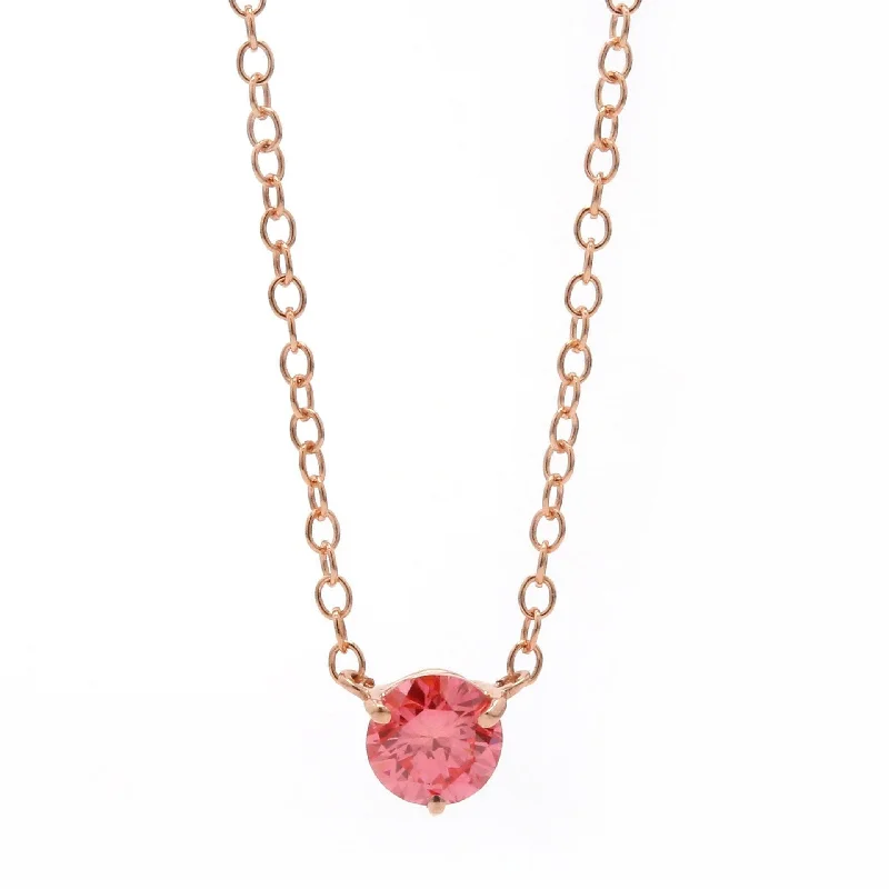 Cebu style necklaces-Danielle Necklace 1/3Ctw Pink