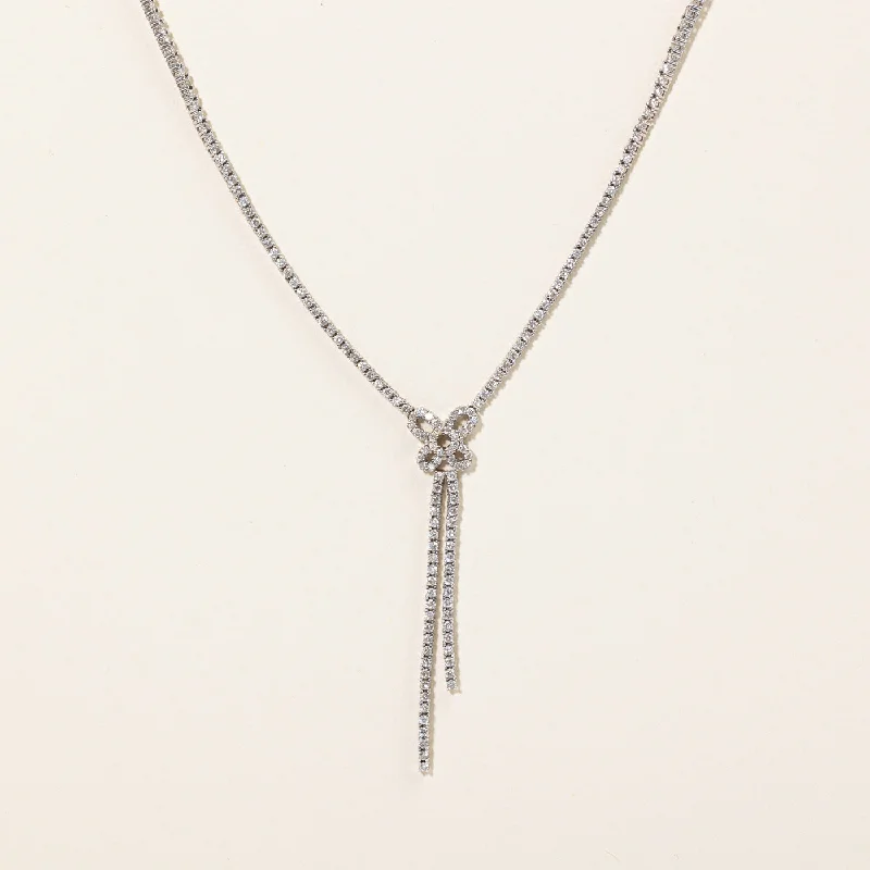 Astro sign necklaces-Diamond Butterfly Pendant Necklace | 2.22ctw | 16" |