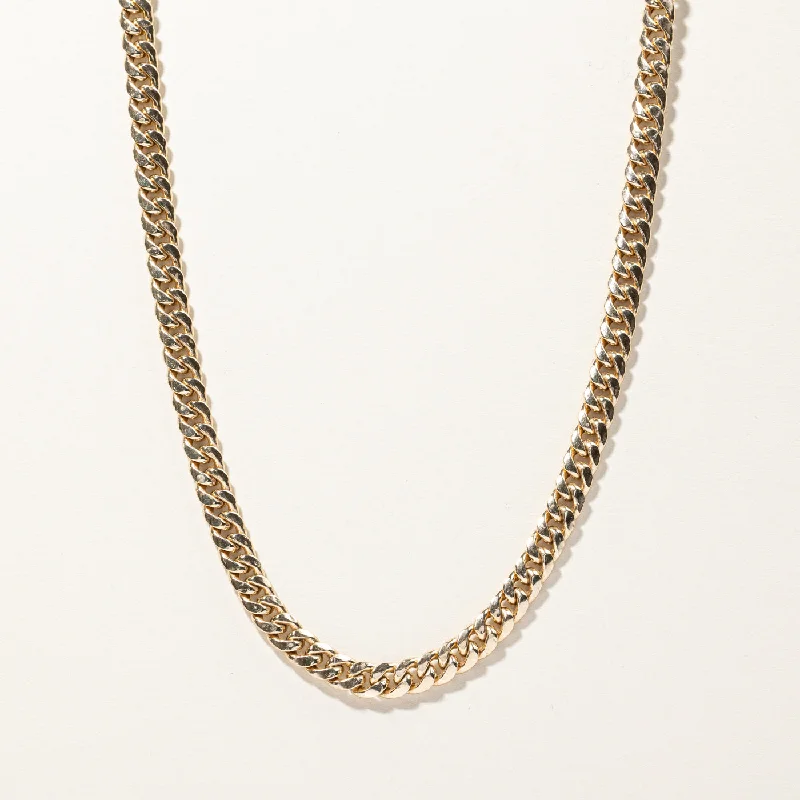 Raised disc necklaces-Curb Link Chain | 26" |