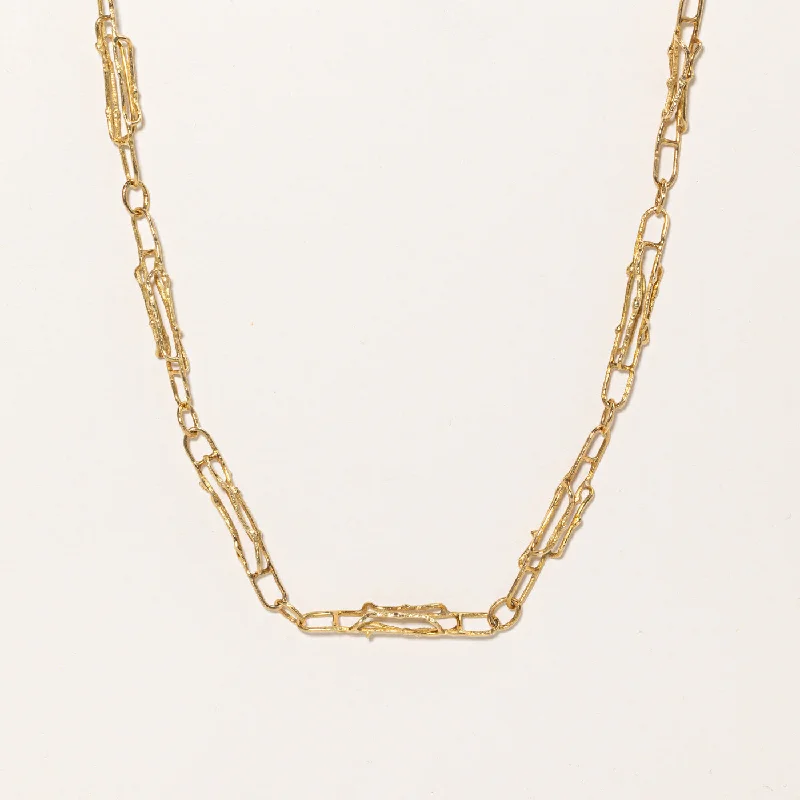 Antique bronze necklaces-Cavelti' 18k Yellow Gold Necklace | 30" |