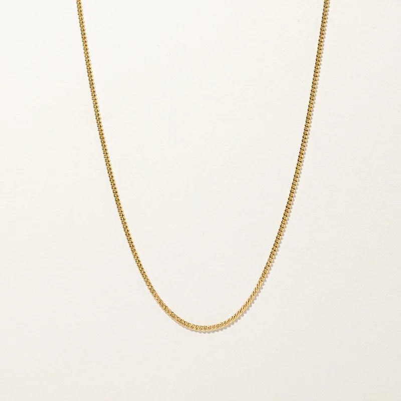 Ruby stone necklaces-Cable Link Chain | 26"|