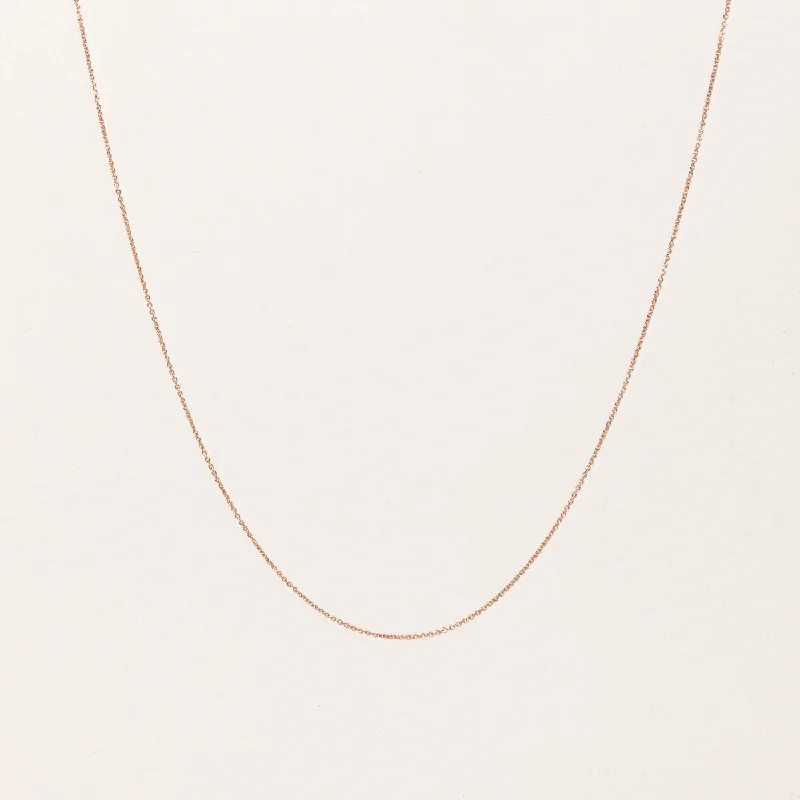 Oval charm necklaces-100 Ways' 14k Rose Gold Necklace | 18" |