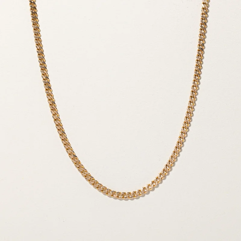 Wide link necklaces-Gold Curb Link Chain | 28"|