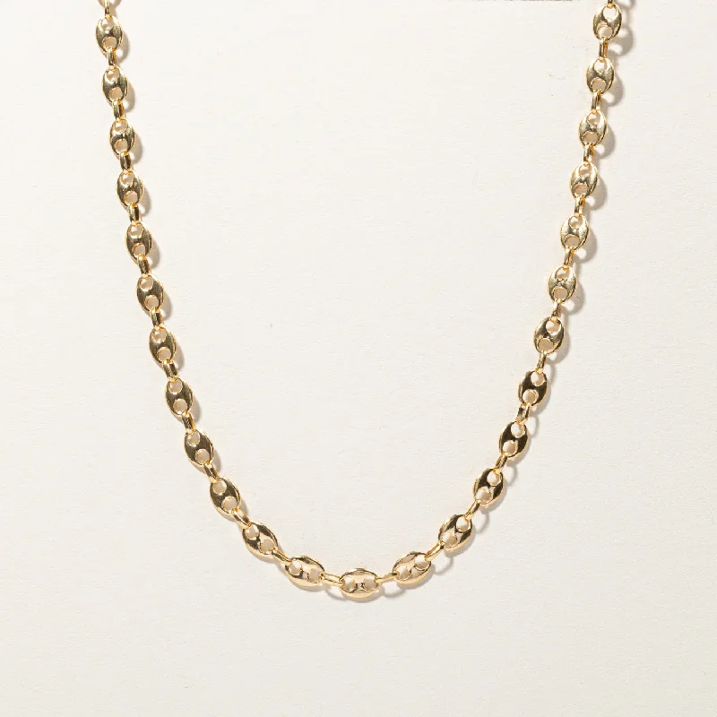 Astro sign necklaces-Gold Anchor Chain | 23"|