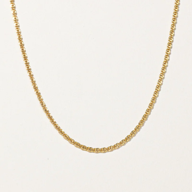 High bar necklaces-10k Yellow Gold Chain | 20"