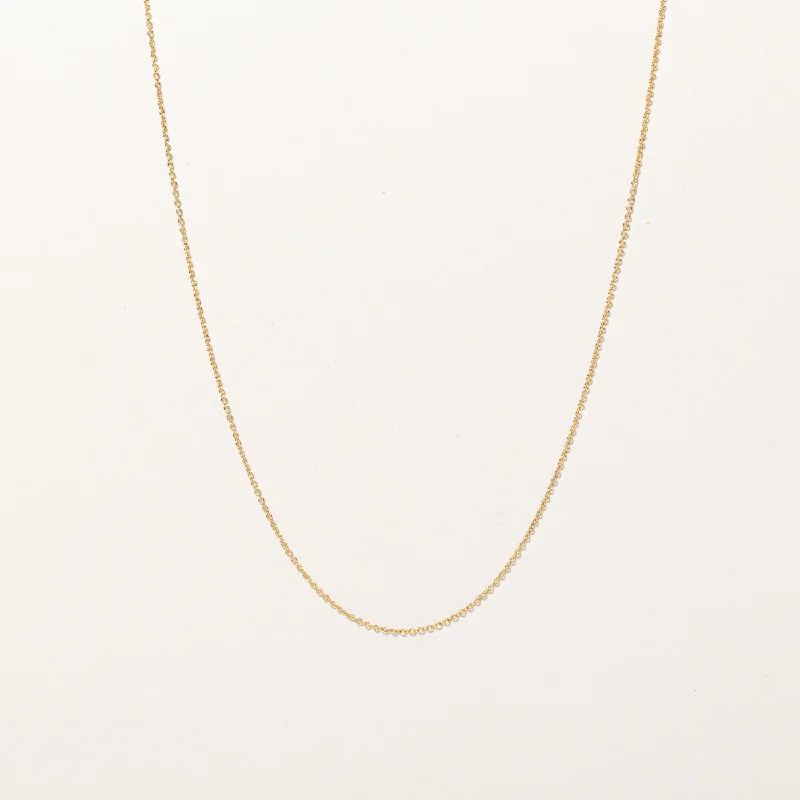 Cord weave necklaces-10k Yellow Gold Rolo Chain | 19" |