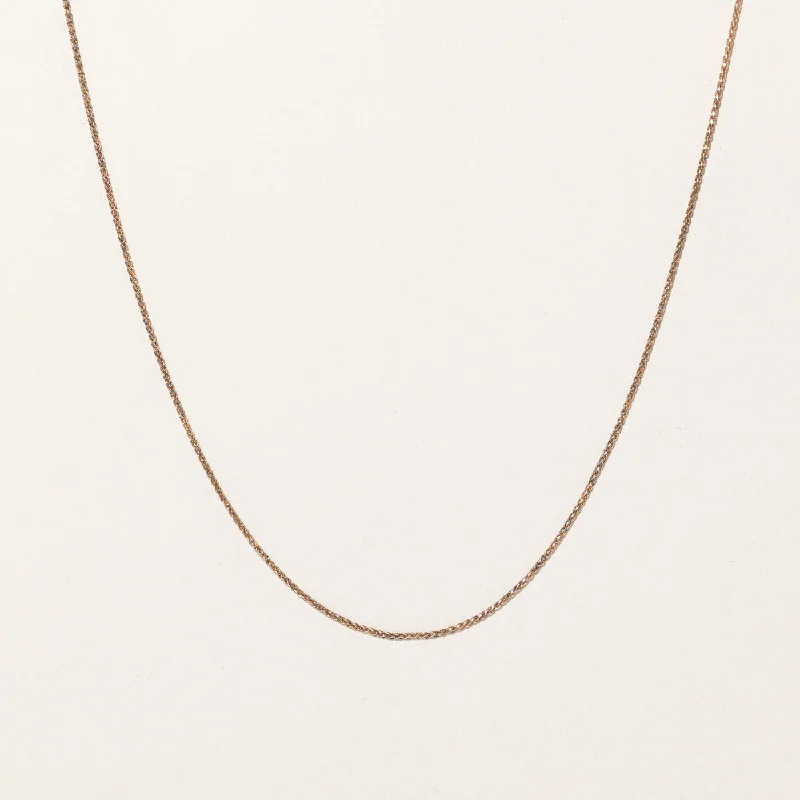 Galaxy sign necklaces-10k Yellow Gold Wheat Chain | 20" |