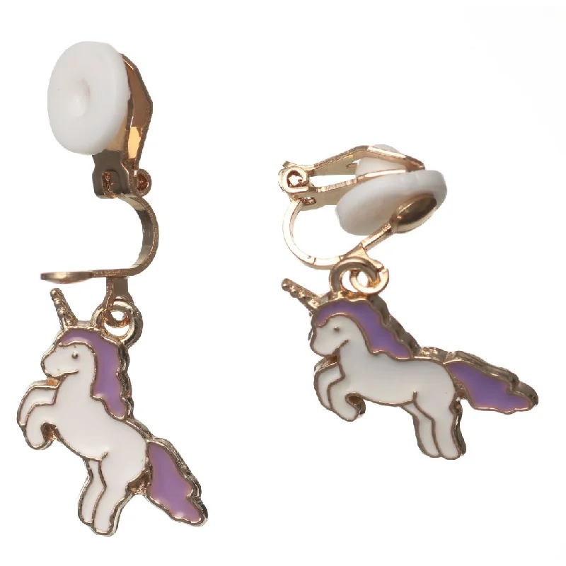 Unicorn Clip-on Earrings