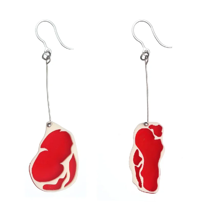 Carnivore Dangles Hypoallergenic Earrings for Sensitive Ears Made with Plastic Posts