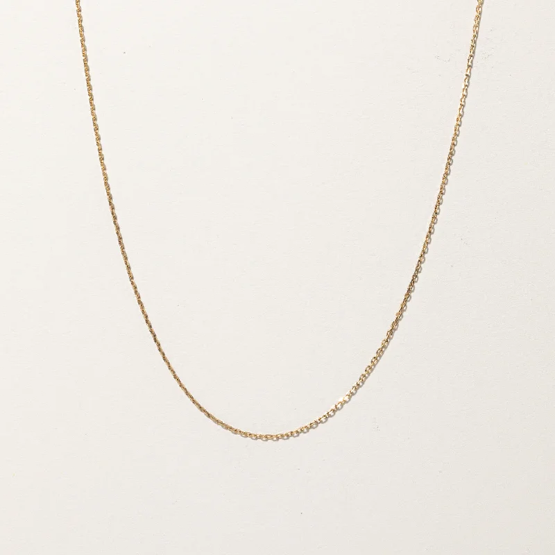 Chic art necklaces-Gold Rolo Link Chain | 17"|