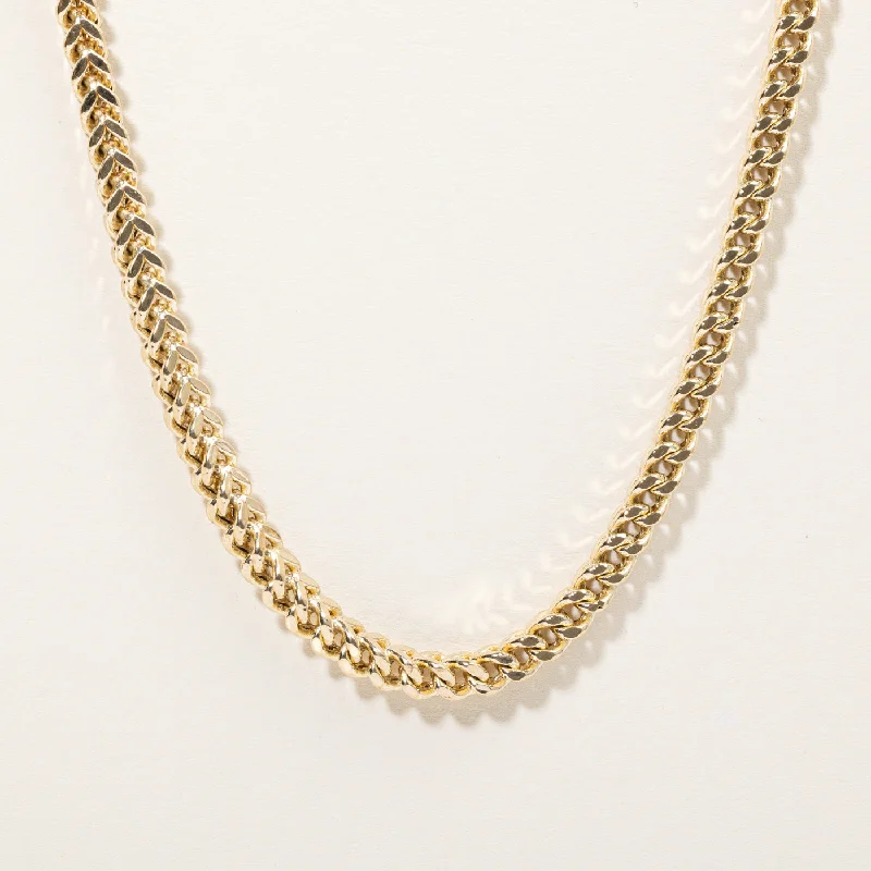 Wave shape necklaces-10k Yellow Gold Birdcage Link Chain | 27" |