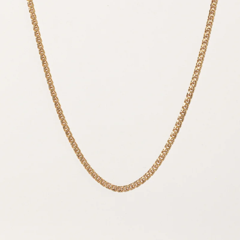 Chunky gem necklaces-18k Yellow Gold Double Rolo Chain | 25" |